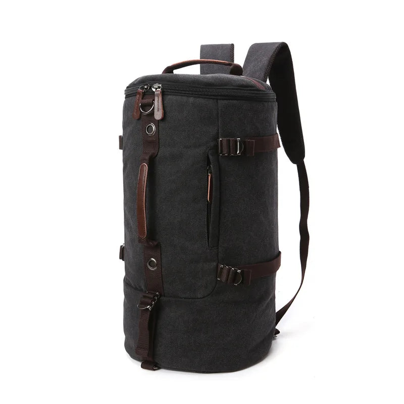 2025 Fashion Large Man Travel Bag Mountaineering Backpack Male Luggage Canvas Bucket Shoulder Army Bags For Boys Men Backpacks