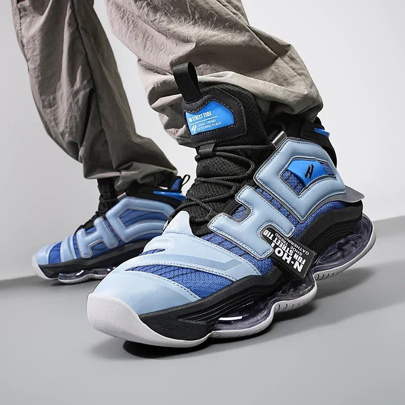 High-quality Mens Basketball Shoes High Street Original Sneakers Men Air Cushioining Rubber Anti Slip Leisure Shoes Male 39-45