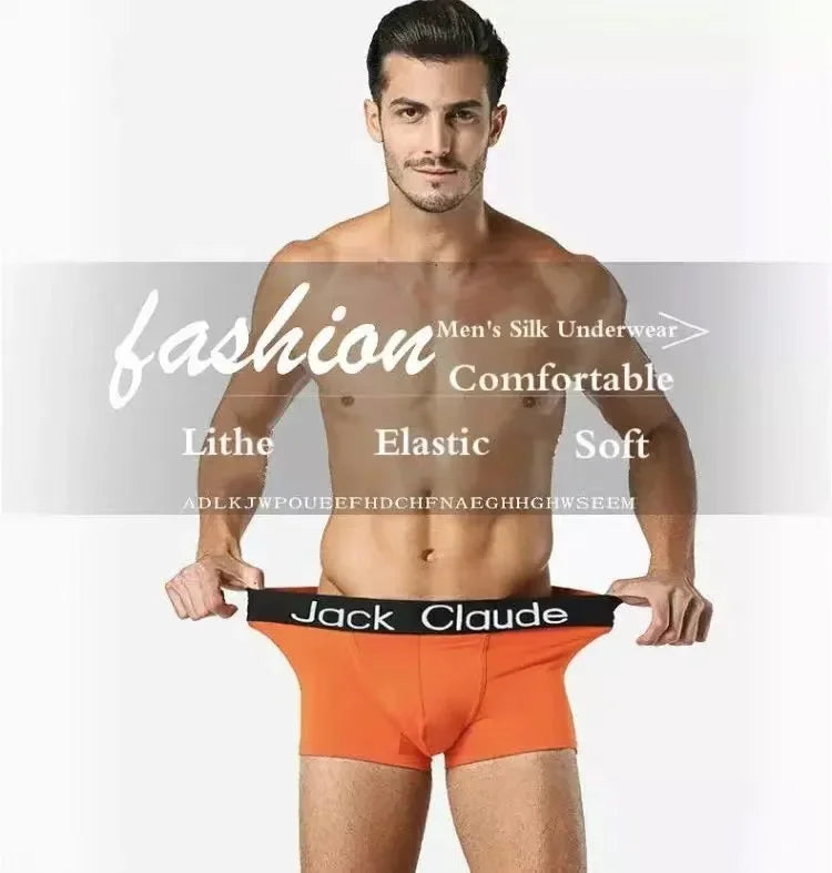 10Pcs/Lot Men's Underwear Sexy Boxer Shorts Solid Color Breathable Underwear Boxer for Men's Underwear Comfortable Boxer Male