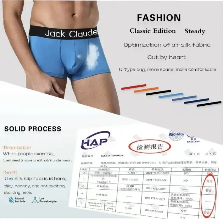 10Pcs/Lot Men's Underwear Sexy Boxer Shorts Solid Color Breathable Underwear Boxer for Men's Underwear Comfortable Boxer Male