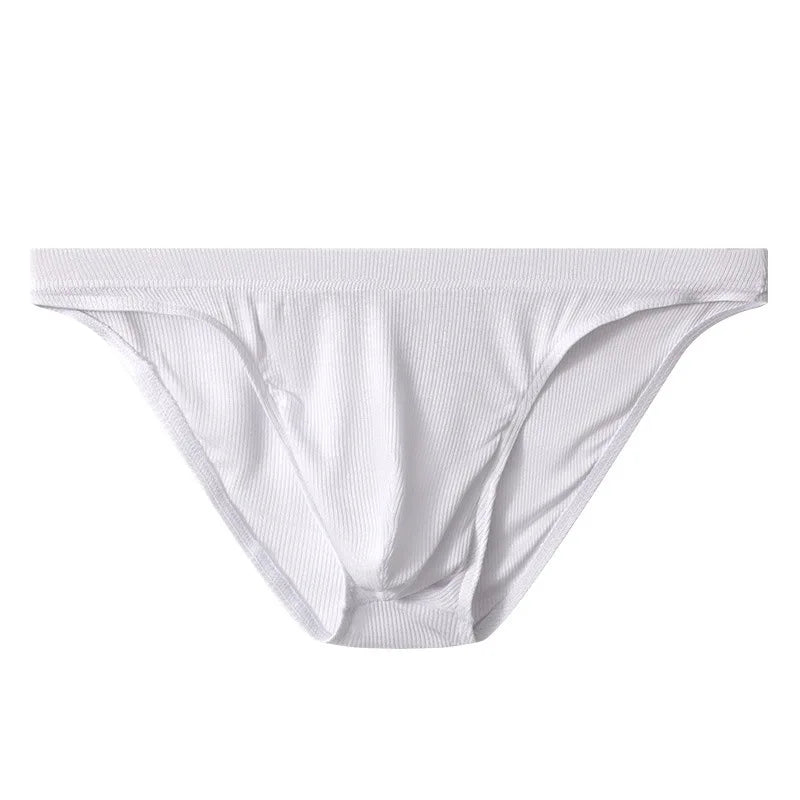 Mens Underwear Solid Briefs Shorts Hombre Man Panties Solid Comfortable Low Waist U Convex Pouch Underpants Cueca Calzoncillo