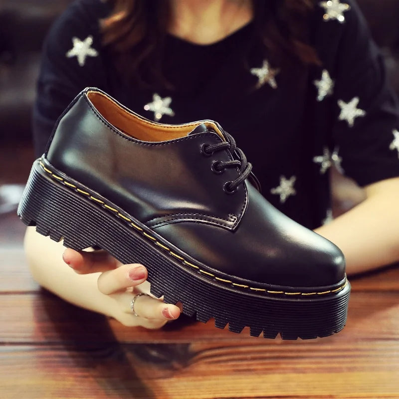 New men and women boots American British platform thick-soled low-cut men shoes non-slip wear-resistant outdoor casual shoes 45
