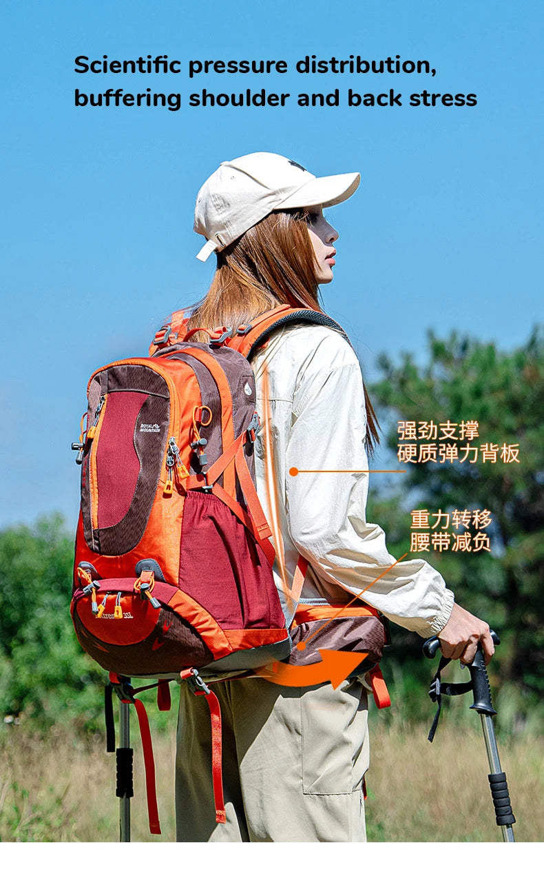 35L Hiking Backpack for Men Women Trekking Climbing Backpacks with Backplane Sports Bag Travel Luggage Bag