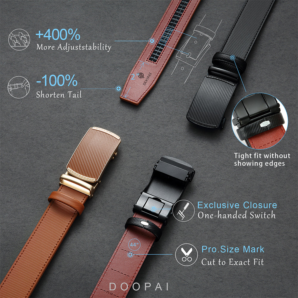 Men Belts Leather Waist Strap Male Automatic Buckle Waistband Mens High Quality Girdle Belts for Women Men Gifts 105 115  125cm