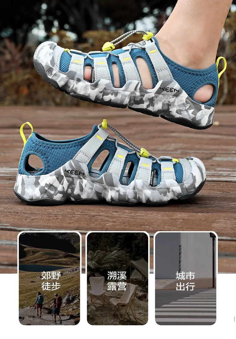 Luxury Brand Sandals For Men Outdoor Beach Shoes Unisex Comfy Non-slip Women's Summer Sandals Men's Sports Sneakers Wading Shoes