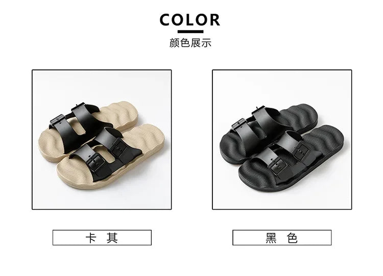 Slippers for Men In Summer Outdoor Wear Home Use Couples Indoor Soft Soles Bathrooms Non-skid Extra Large 4849 Sandals Slippers
