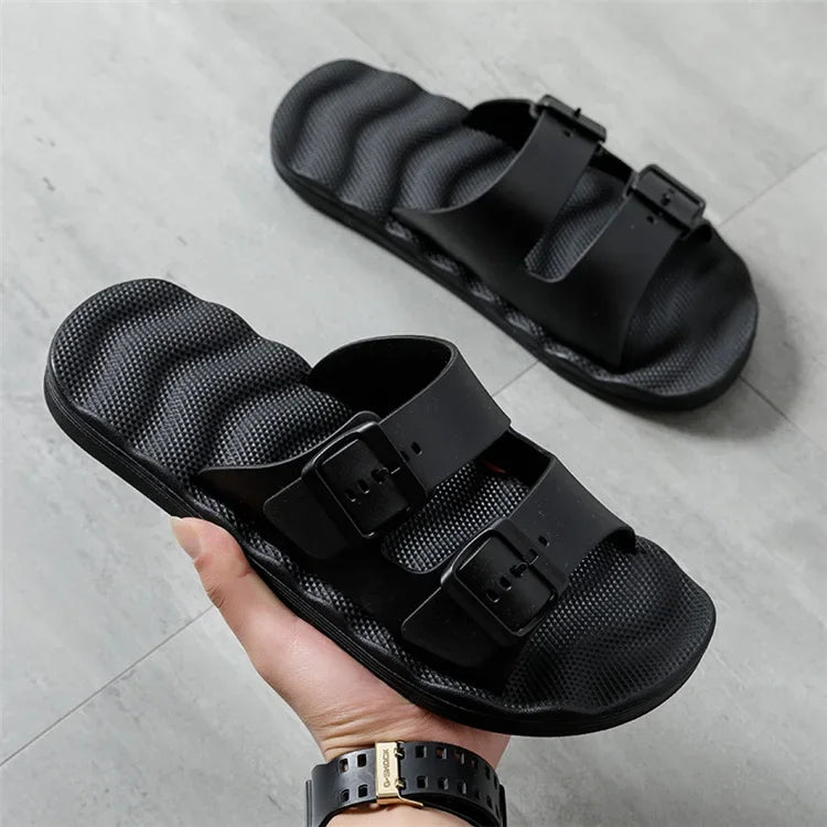 Slippers for Men In Summer Outdoor Wear Home Use Couples Indoor Soft Soles Bathrooms Non-skid Extra Large 4849 Sandals Slippers
