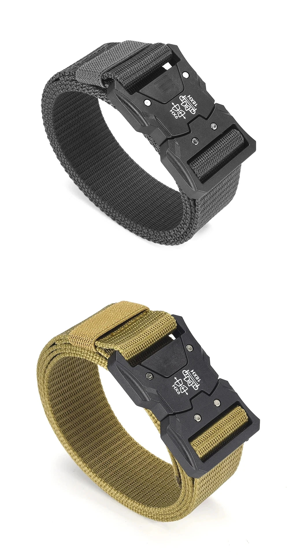 MEN'S Tactical Belts With Automatic Buckle Men's Canvas Belts Premium Pants Belts Sports Belts Nylon Belts
