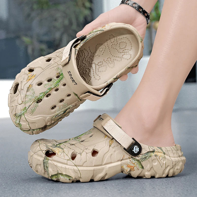 2025 Summer Men's Sandals New Home Garden Shoes Comfortable and Lightweight Men Slippers Non-Slip Soft Bottom Flip Flop Sandals
