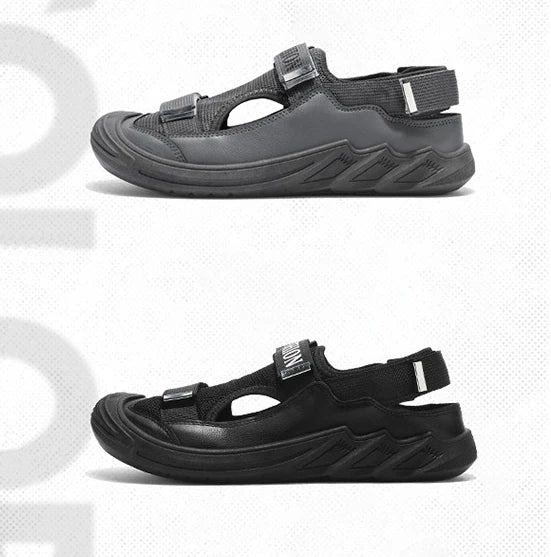 Men's Sandals Soft Bottom Summer Vacation Casual Beach Shoes Breathable Baotou Sandals