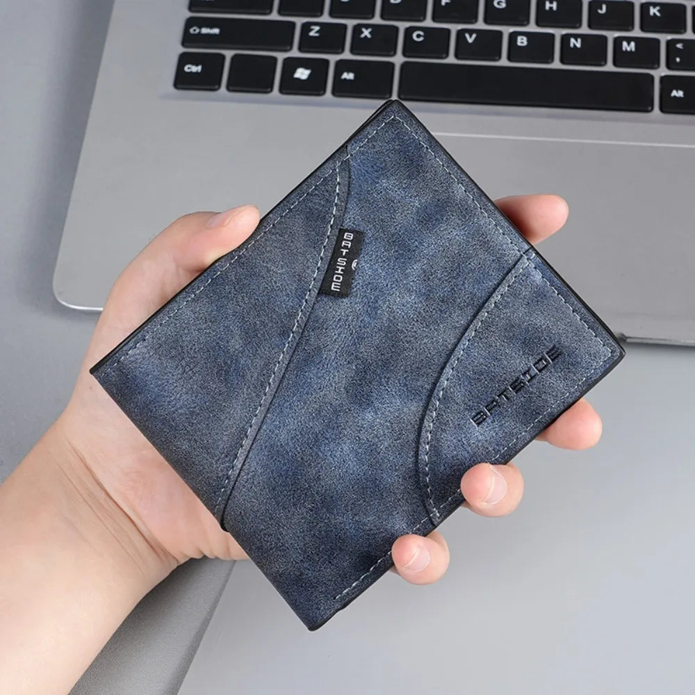 Casual PU Leather Men's Wallet Multi-functional Large Capacity Business Wallet Classic Luxury Short Card Bag Business