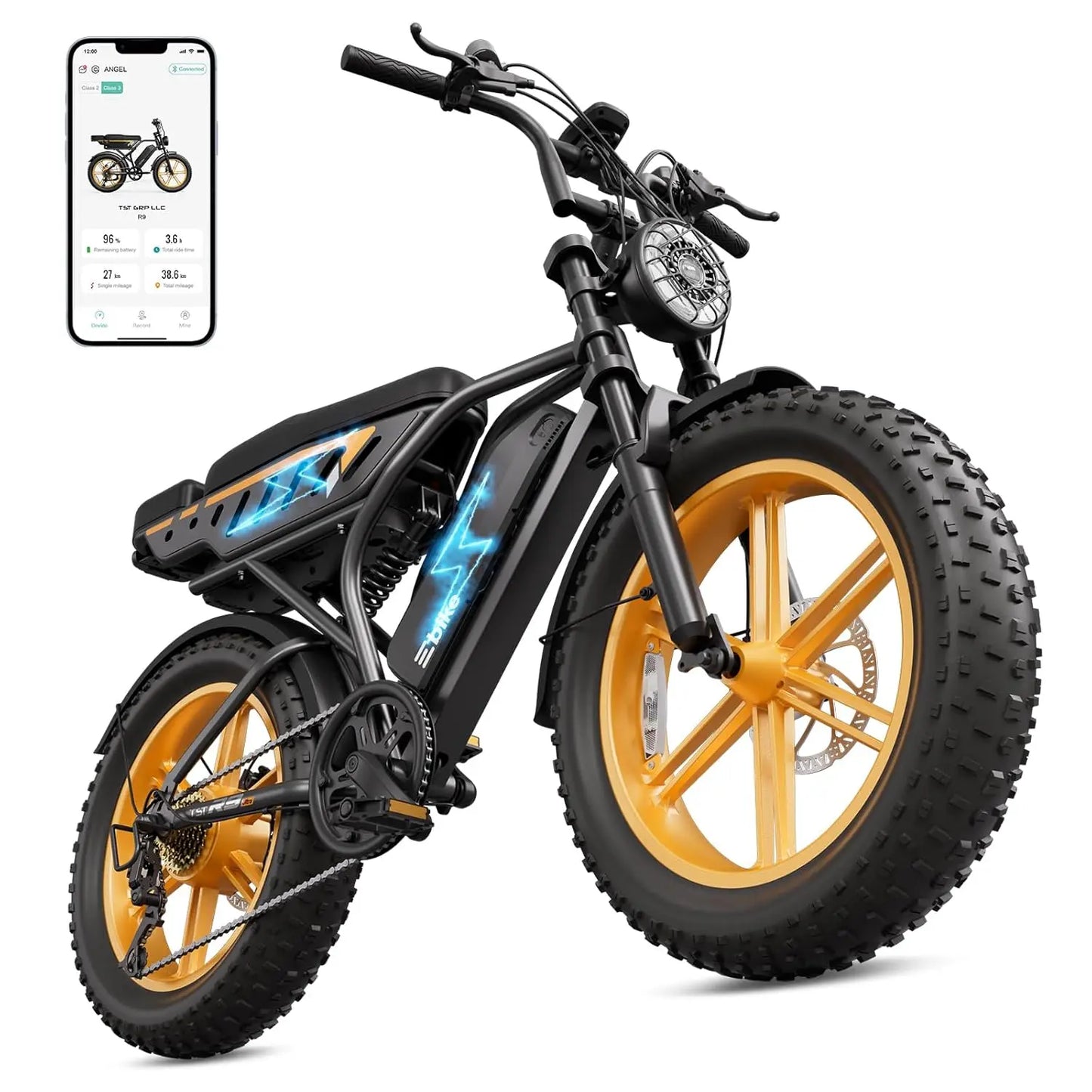 TST Electric Bike for Adults, 1500W Peak Motor Ebike with 48V 15/25/30Ah Built-in Battery, 60/120 Miles Range 28, Customized