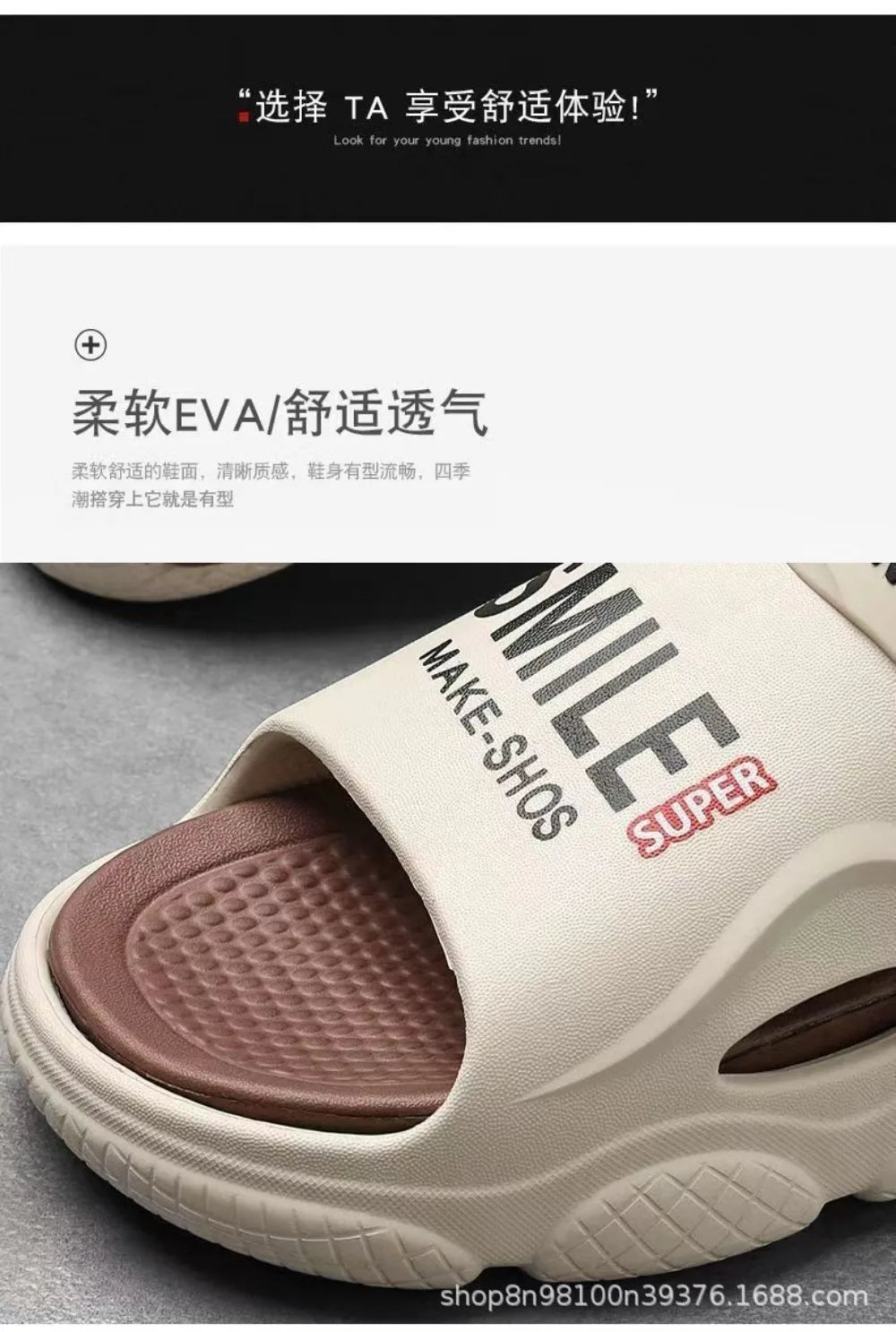2025 new men's slippers for summer outdoor wear, driving for home use, anti slip, thickened beach sports, outdoor sandals