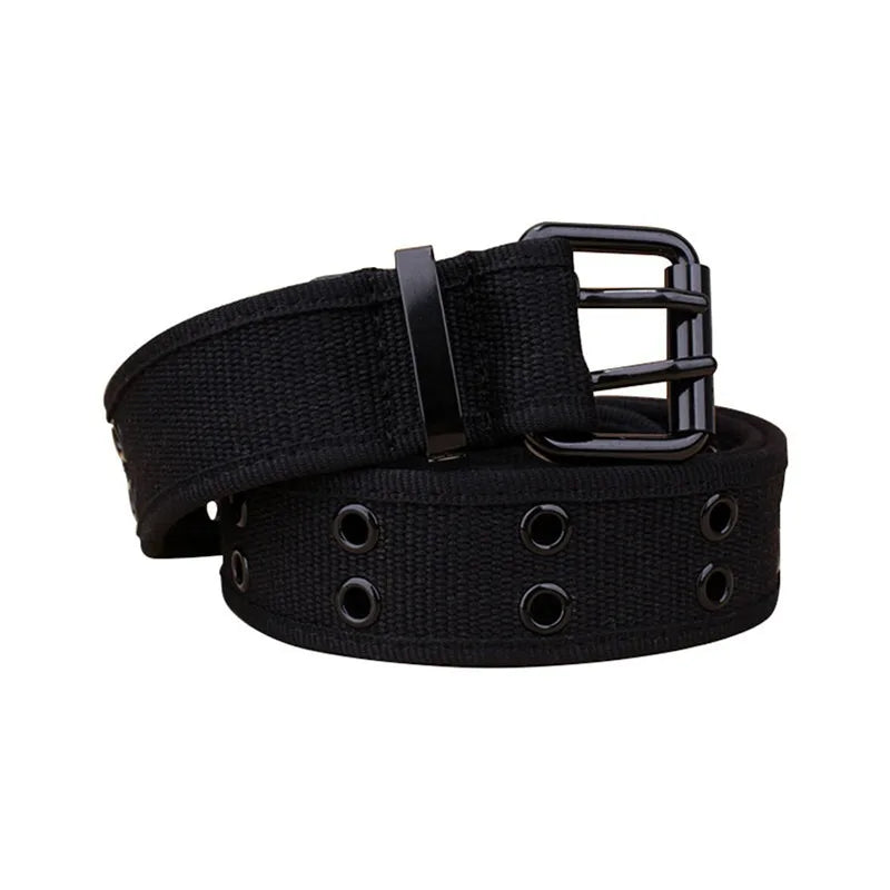 High Quality Canvas Tactical Belt For Men Metal Buckle Luxury Webbing Waistband Outdoor Sport Male Training Belts