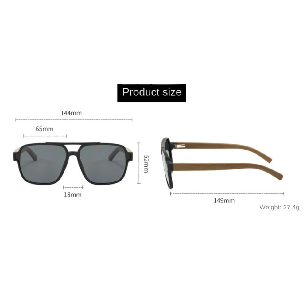 Wood Grain Sunglasses for Men Wood Grain Sun Glasses Man Eyeglasses Polarizing Glasses UV Protection Eyewear