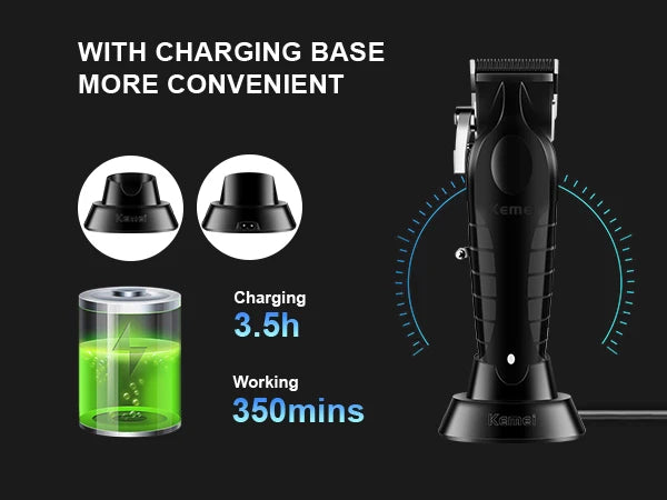 Kemei KM-2296 KM-2299 KM-1102 Hair Clipper Kit Men's Electric Shaver Hair Trimmer Machine Professional Hair Cutting Machine