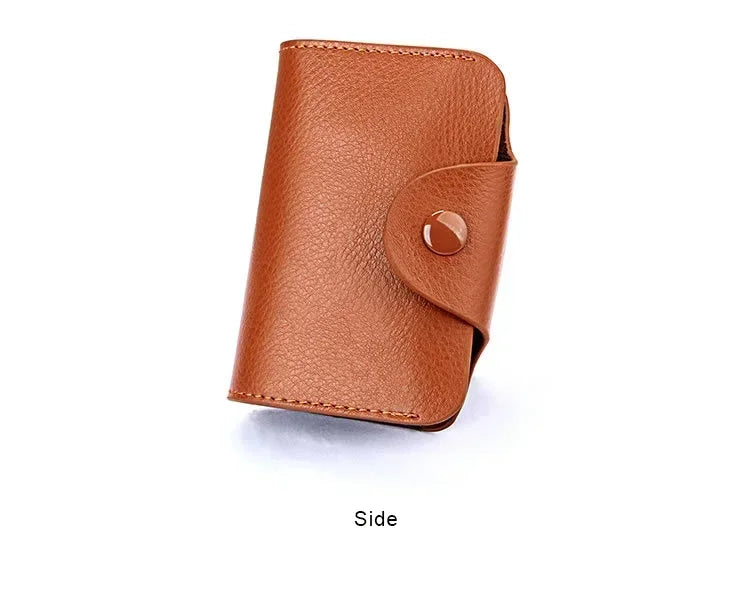 Real Leather Credit Card Holder Men Wallet Small Pouch Money Bag Big Capacity Cardholder Case Genuine Leather Wallets Pochette