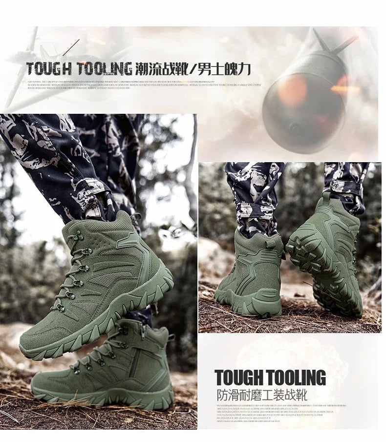 High Men´s Hiking Boots for Men Sneakers Deals Casual Male Shoes Sports and Leisure Outdoor Wear-resistant Non-slip Ankle Fabric