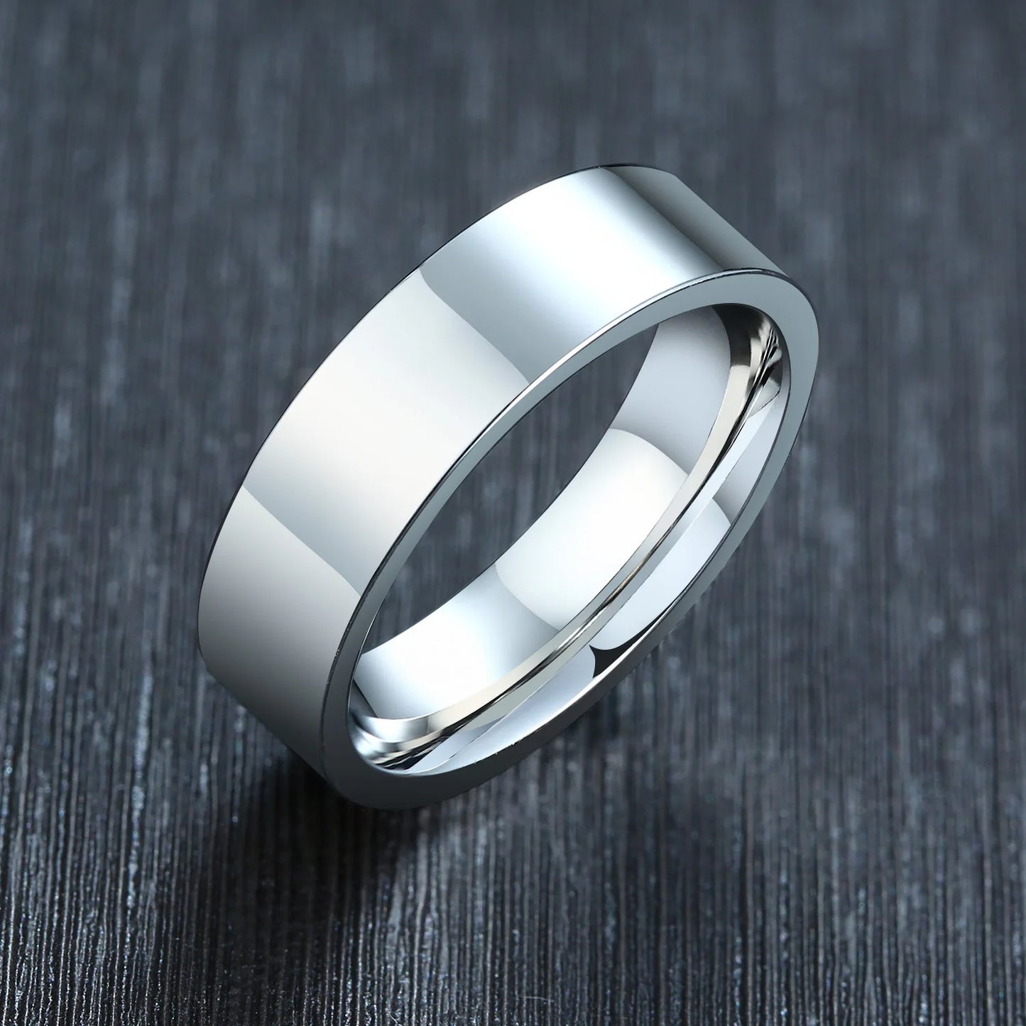 Man Stainless Steel Ring  Wedding Birthday Party Dad Boyfriend Valentine's Day Gift