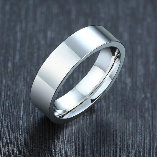 Man Stainless Steel Ring  Wedding Birthday Party Dad Boyfriend Valentine's Day Gift