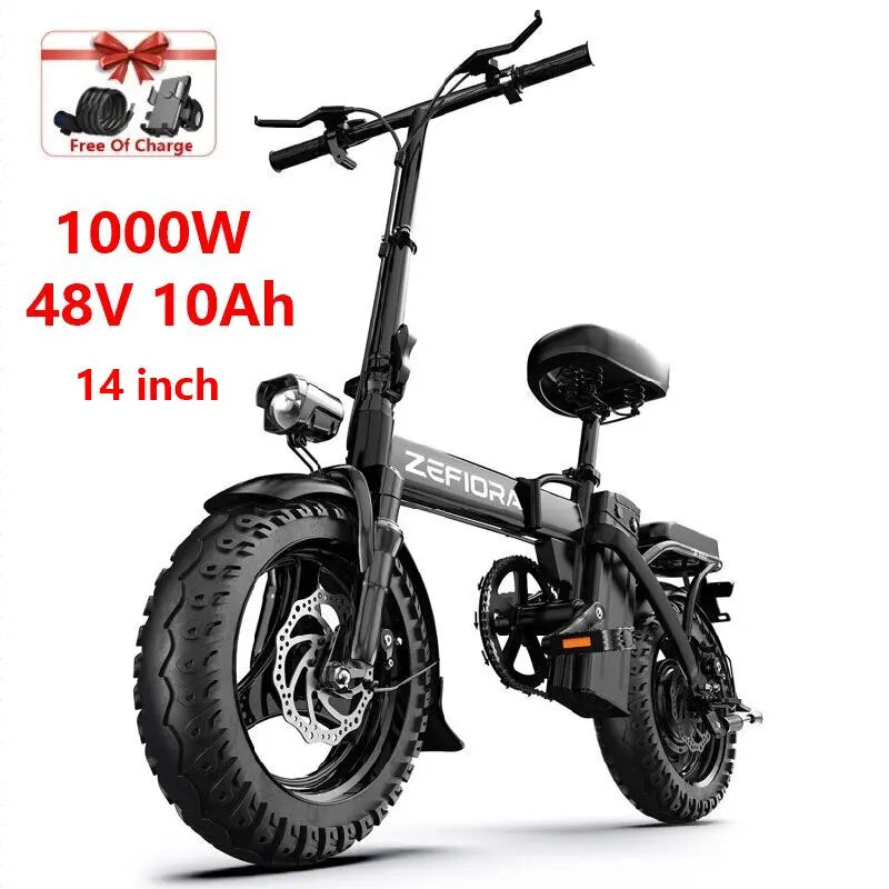 Electric Bike 14 26 Inch 1000w 30-50mph 30-60miles 48v Battery Aluminum Alloy,multiple Types Different Models Electric Bicycle