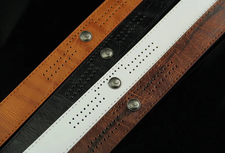 Men's Belt PU Alloy Square Buckle Business Belts Winter Pants Waistband Belts For Men Jean