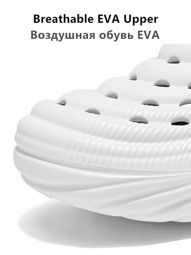 2025 New Men Massage Slippers Slides Indoor Outdoor Sandals Beach Casual Shoes Comfortable Sole Men's Slippers Big Size 40-45