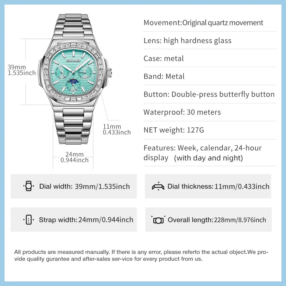 SKMEI Waterproof Wristwatches Top Brand Luxury Movement Quartz Watch For Men Women Calendar Time Clock Male Watches Reloj Hombre