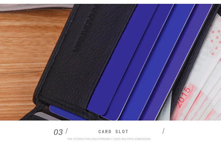 Genuine Leather Men Wallets Classic Free Engraving Name Zipper Purse Man Card Horder Famous Brand Quality Male Wallet For Boy