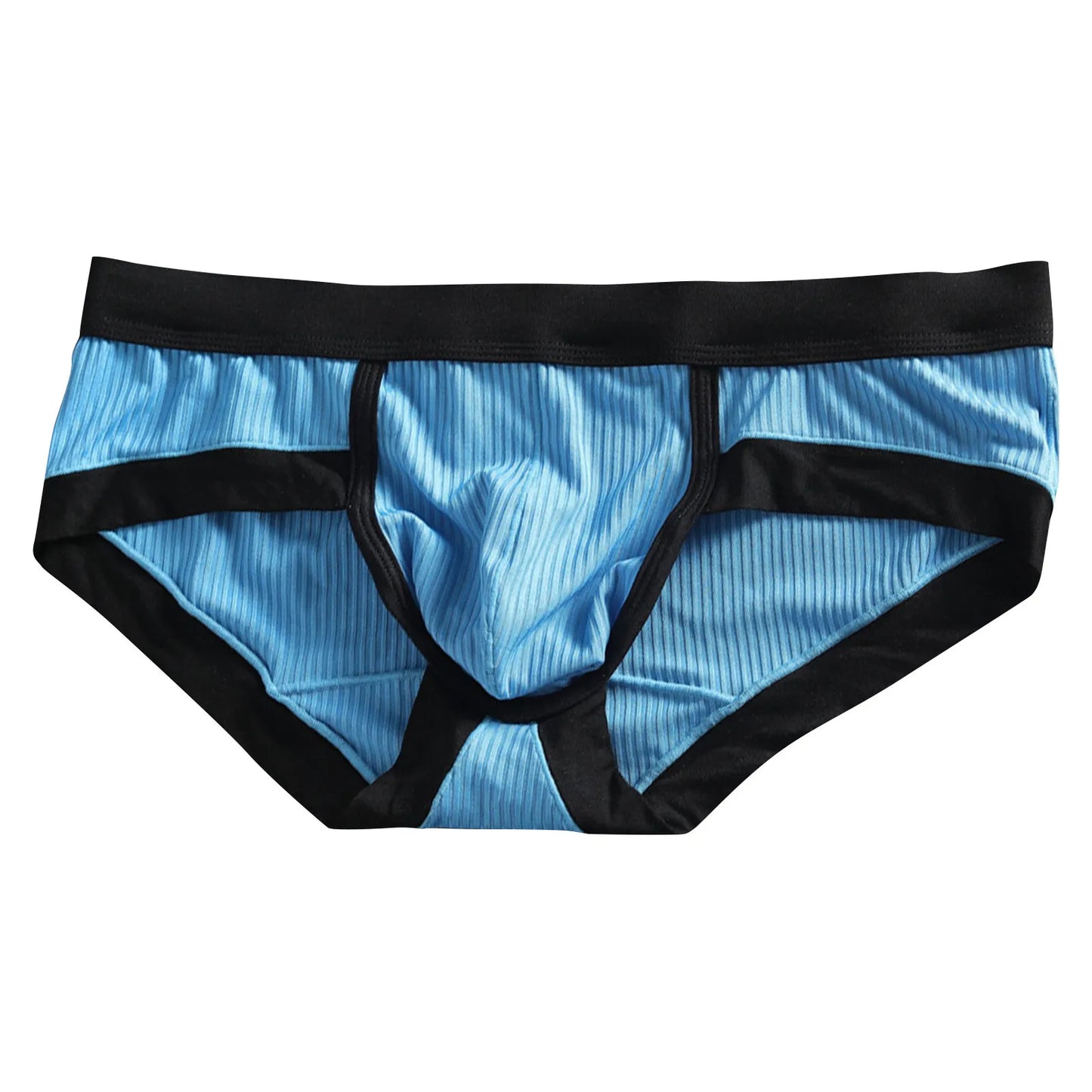 Men's low-waist sexy underwear U-convexs large bag youth striped Underpants breathable soft comfort loose fiber fabric briefs