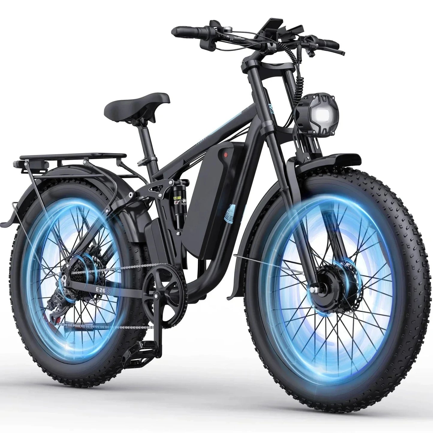 Electric Bicycle 2000W Dual Motor 48V 23AH Battery 20*4.0Inch Fat Tire Mountain Electric Bike Folding E bike