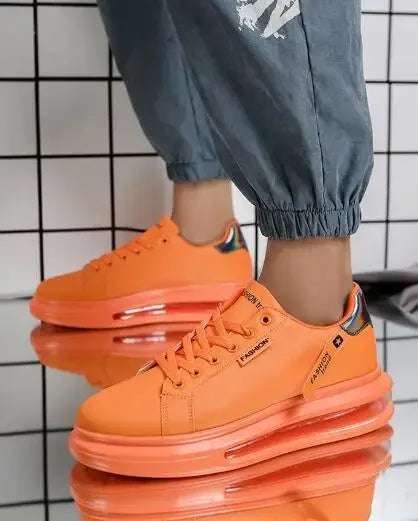 Fashion Brand Sneakers For Men Casual Shoes New Soft Comfortable Pu Leather Shoes Breathable Flats Shoes For Man Tenis Masculino