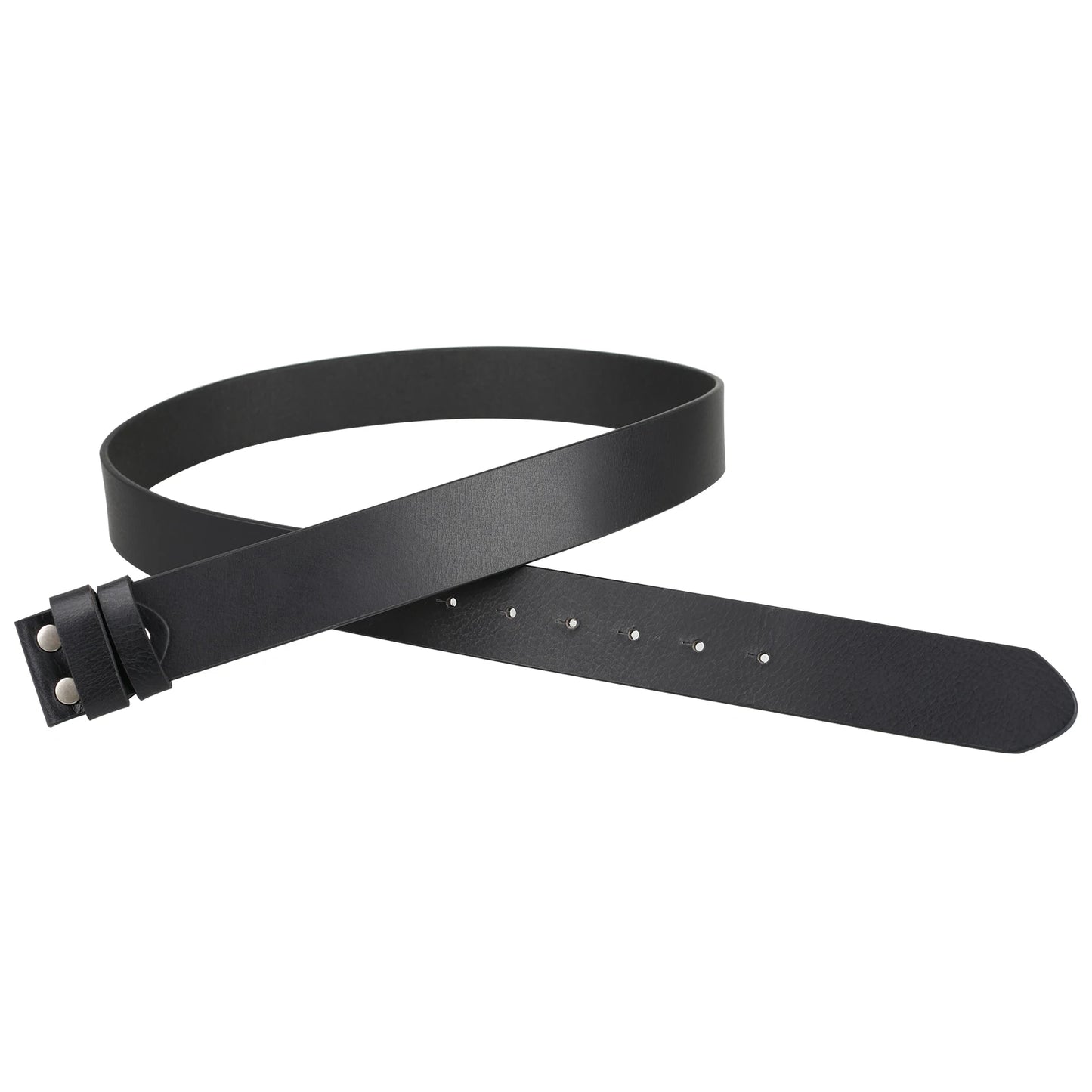 No Buckle Genuine Leather Belts for Men Retro High Quality Width 3.8CM Fashion Cowskin
