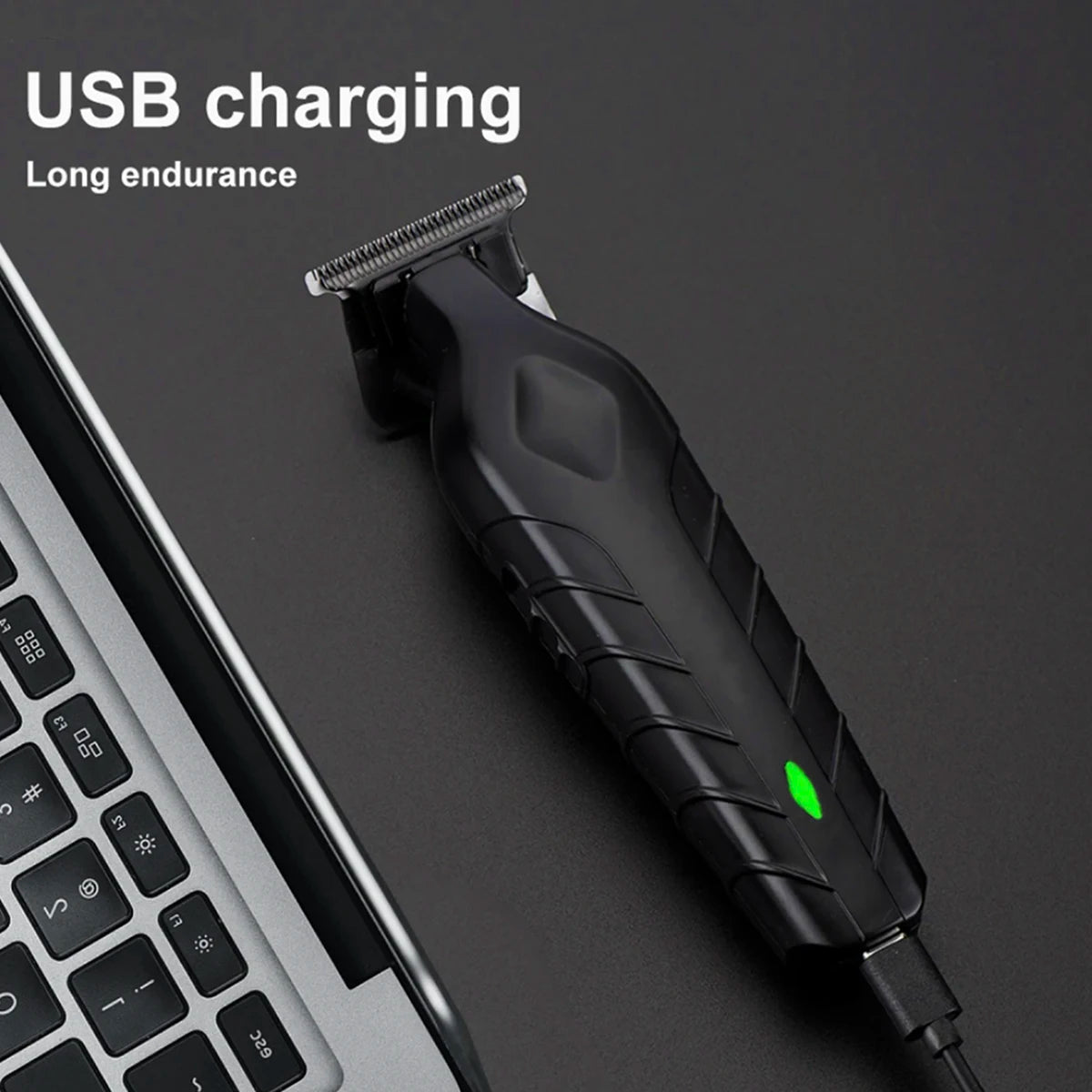 Men's Hair Clippers Trimmer Set - USB Rechargeable Lithium Battery ABS Body,Cordless Barber Clipper Haircut Grooming Kit