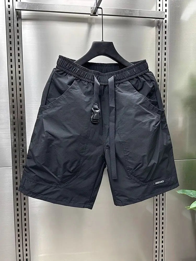 New Casual Shorts for Men in Summer Men's Sports Mid-sports Loose Straight Japanese Pocket Work Pants