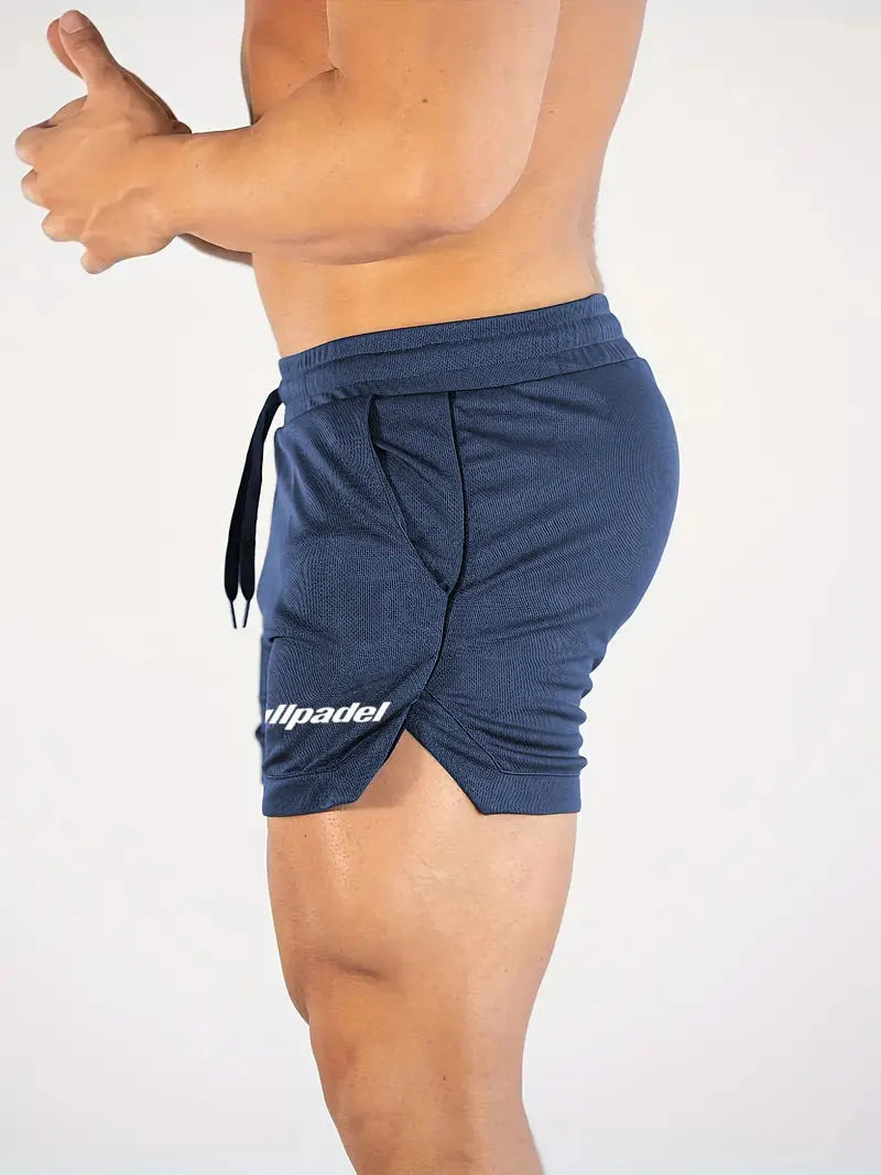 Men's Fashionable Solid Color Shorts with Pockets, Breathable, Slightly Elastic, Suitable for Hiking, Jogging, Cycling, Outdoor Fitness Exercise