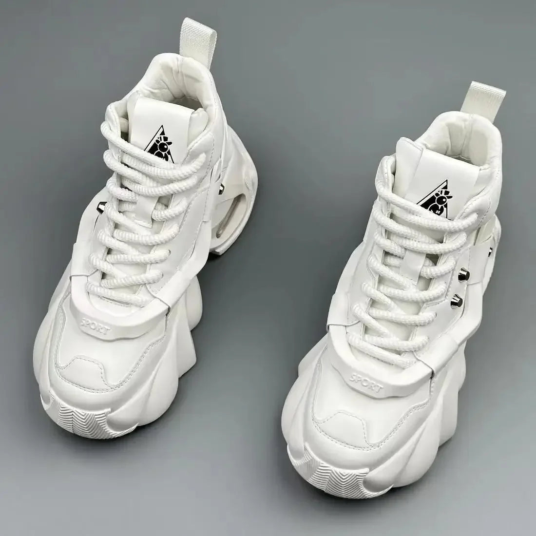 Men's Boots High Top  New Trend Wear-resistant Synthetic Leather Boots Casual Lace Up Height Increasing Fashion Boots 2025