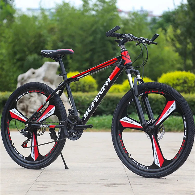 Bike Mountain Bike 24-inch 26-inch Lifestyle Fitness Bike with Dual Disc Brakes
