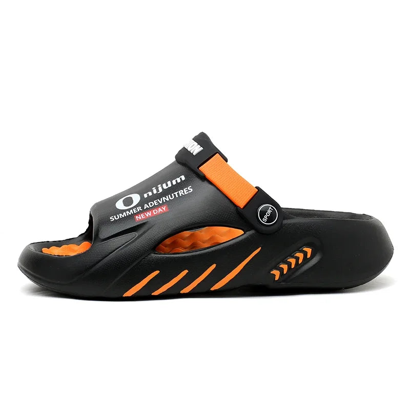 Slippers for Men Sandals 2024 Trending Mens Sandals Genuine Leather Men's Summer Shoes Men Sandel Men's Casual Sandal Slipers