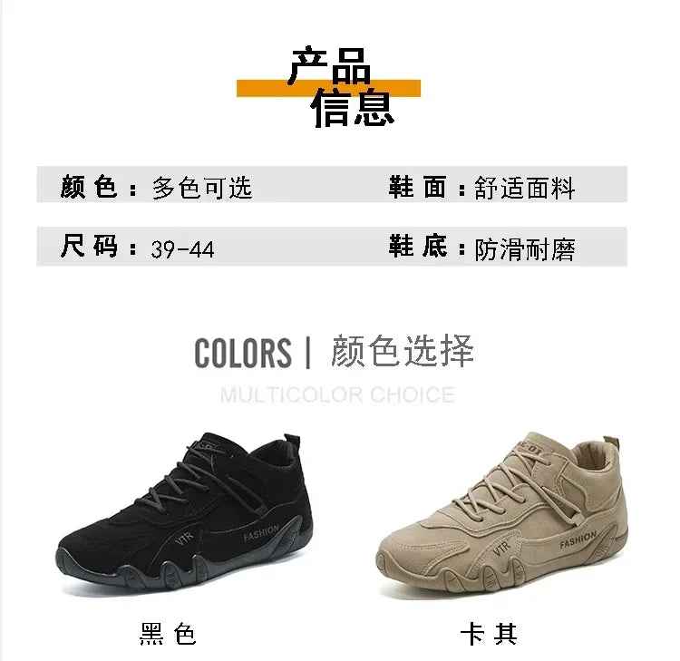 2025 new men shoes breathable non slip work shoes for male fashion sneakers outdoor walking flats skateboard sneakers