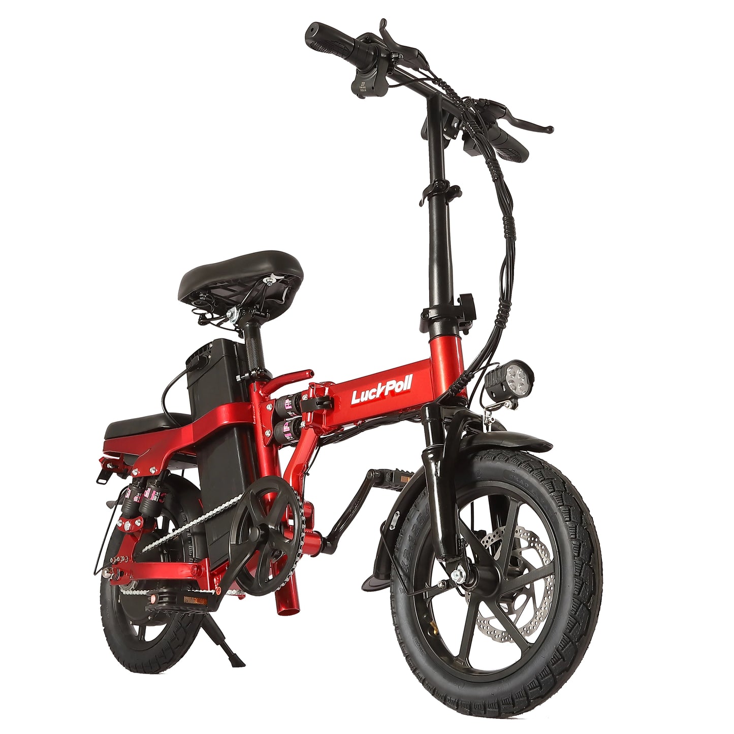 750W/1500w Adult Electric Bike, 20 MPH, 48V 10.4Ah/52V 25Ah Removable Battery, 14 Inch Folding Electric Bike, Dual Disc Brake