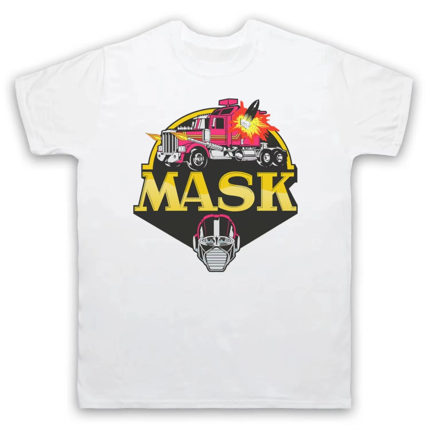 2025 T-shirts Are Selling Well in Summer M.A.S.K. MASK 80'S CARTOON LOGO ANIMATION Animated Peripheral T-shirt Women Men Fashion