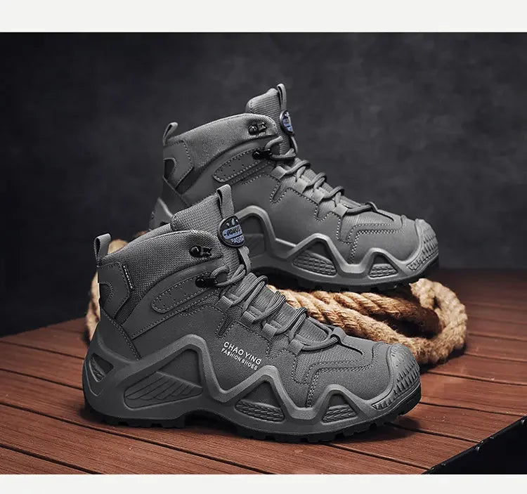 Men's Thick Soled Mountaineering Boots Sneakers Men's New Autumn Non-slip Wear-resistant Dirty Outdoor Work Shoes