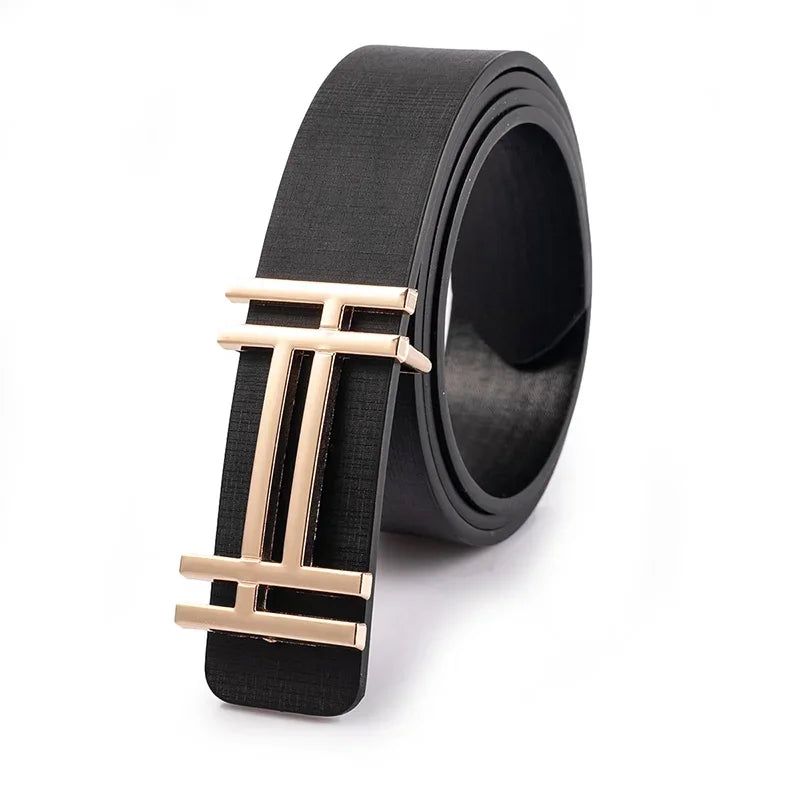 New Fashion Leather Pleasing Wonderful Terrific Belts Dress Belt for Men & Women Brand  Double H Buckle