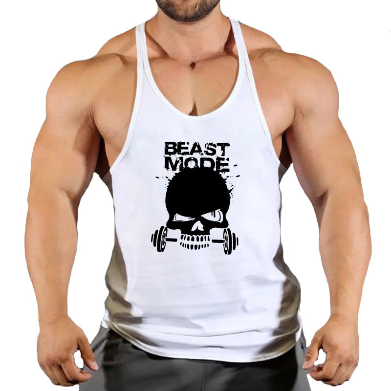 Gym T-shirts for Men Clothing Fighter Tanks Camis Mens Tops T-shirts Suspenders Man Top for Fitness Stringer Men's Clothes Shirt