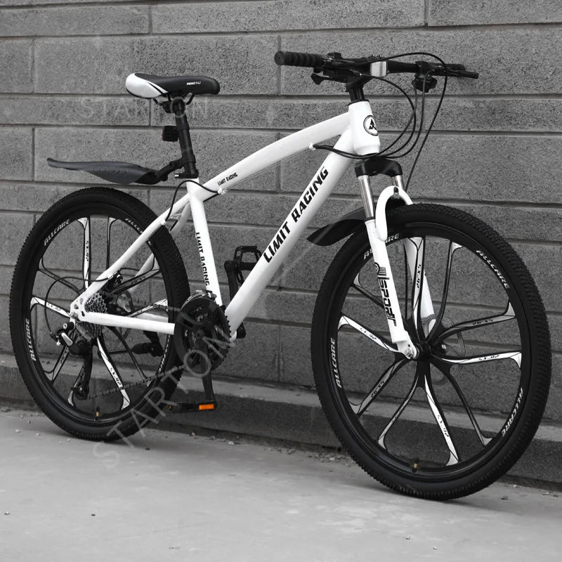 21/24/27-speed Shock Absorption Racing Bike Carbon Steel Frame Mountainbike 26 Inch Bicycle for Adults