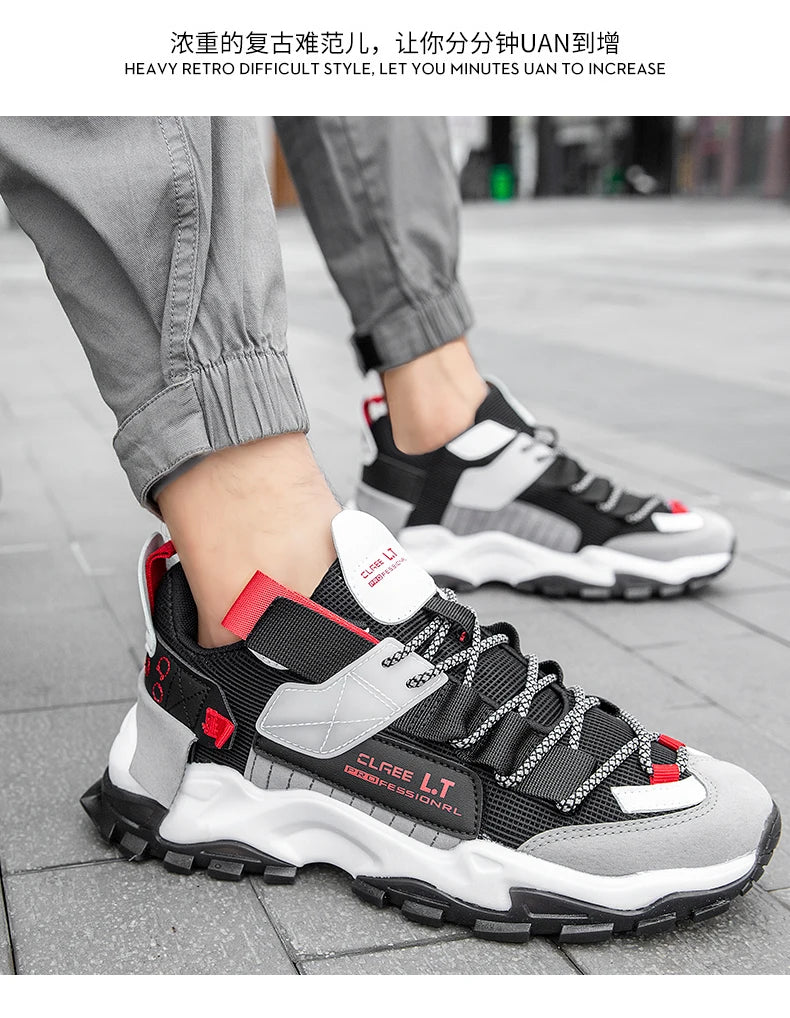 2023Men's Sneakers  Summer Mesh Breathable Casual Shoes Lightweight Walking Men Shoes Soft Sole Tenis Fitness Shoes