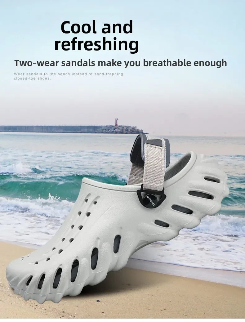 Luxury Man Sandal for Men Brand Men's Shoes 2025 White Sandals Flat Sandals Mens Soft Sandles Summer Shoes Sale Slippers Slipers