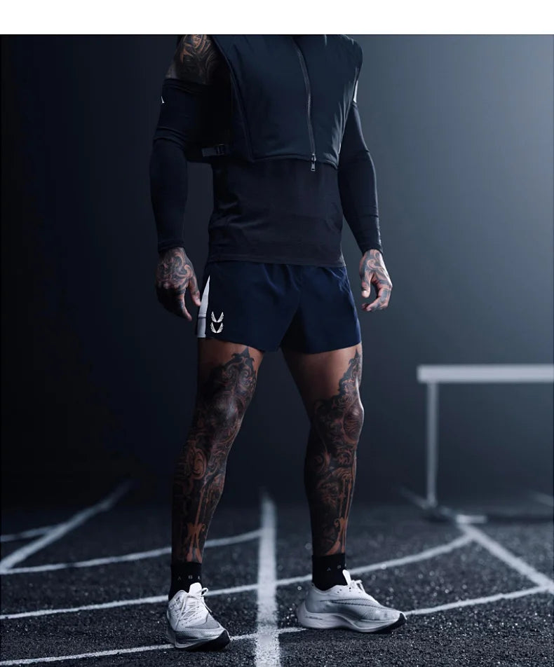 Mens Gym Training Shorts Man Quick Dry Sports Casual Short Pants Fitness Workout Running Bodybuilding Fashion Basketball Shorts