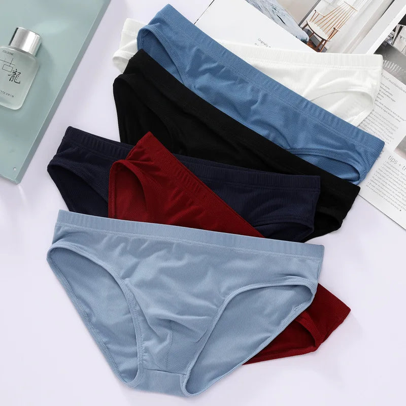 Summer Mens Briefs Sexy Underwear Panties  Breathable Solid Underpants Male Lingerie  Ropa Interior Hombre Cueca